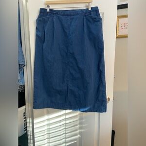 Talbots Women Mid Denim Pencil Skirt